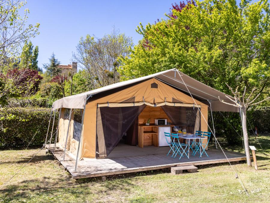 Tente 5 personnes - Ciela Nature Lodge - 2 chambres - Cuisine – Salle de bain 4