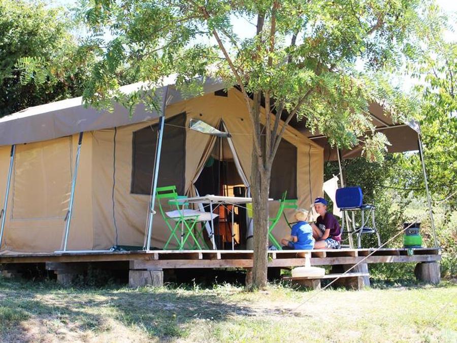 Tente 5 personnes - Ciela Nature Lodge - 2 chambres - Cuisine – Salle de bain 0