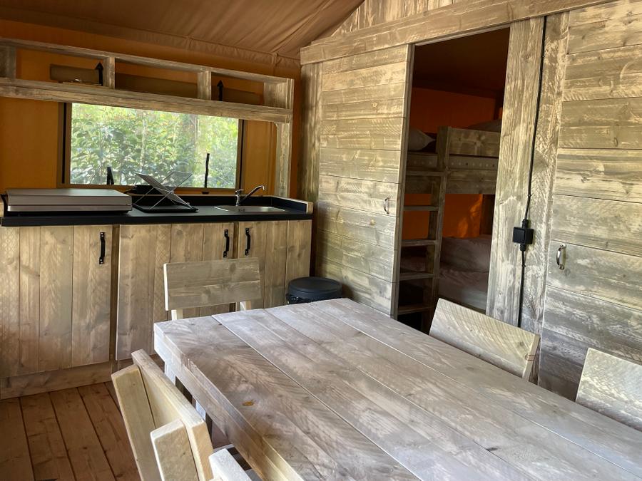 Tente en toile et en bois 5 personnes - Lodge Safari 1