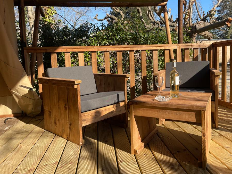 Tente en toile et en bois 5 personnes - Lodge Safari 5