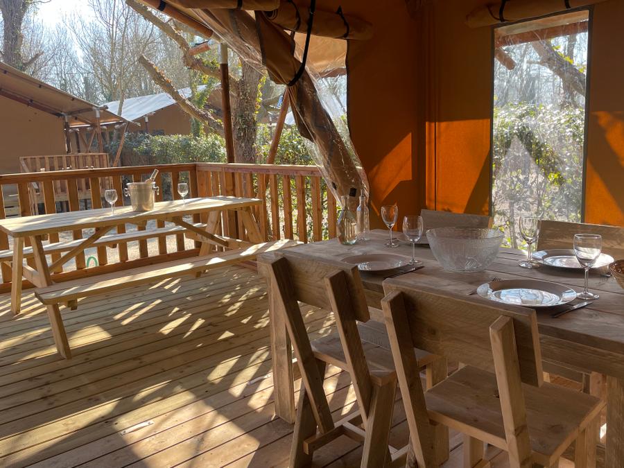 Tente en toile et en bois 6 personnes - Lodge Safari 2