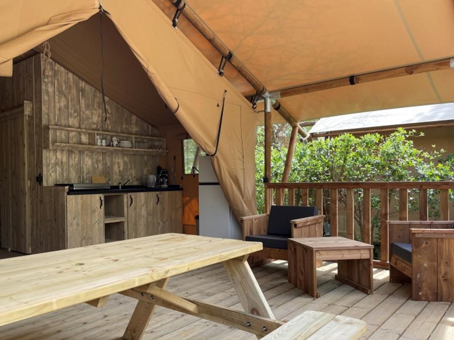 Tente en toile et en bois 6 personnes - Lodge Safari 3