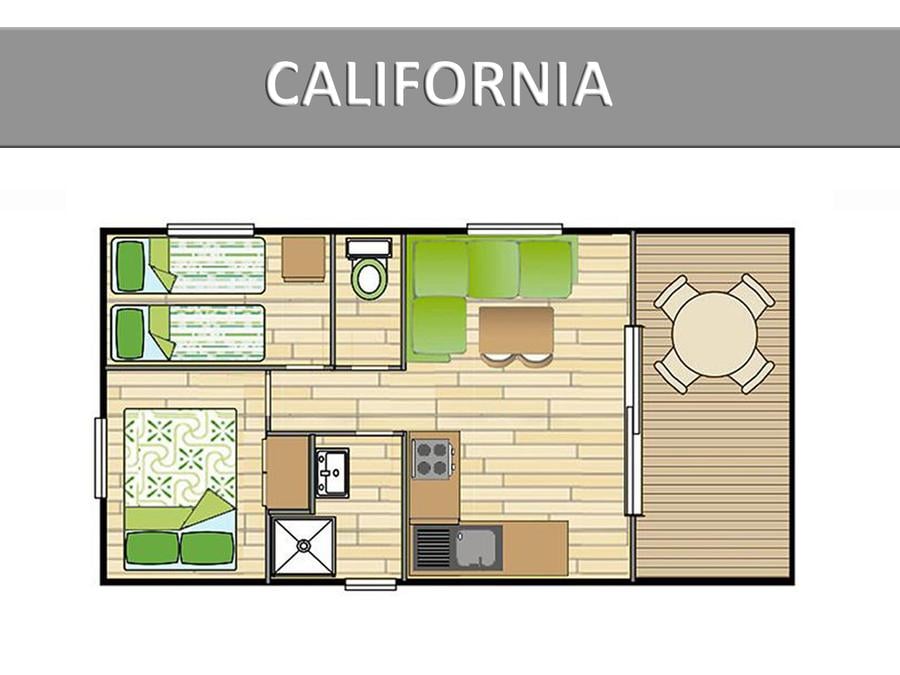 Mobilhome 4 personnes - CALIFORNIA ECO 8