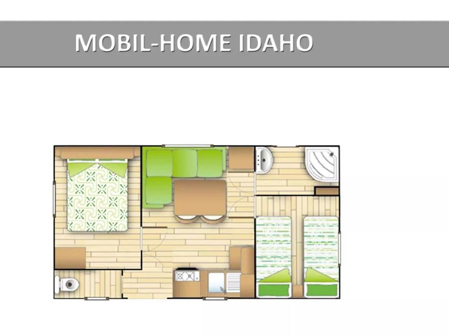 Mobilhome 4 personnes - Idaho Standard 3 Pièces 4 Personnes Climatisé 8