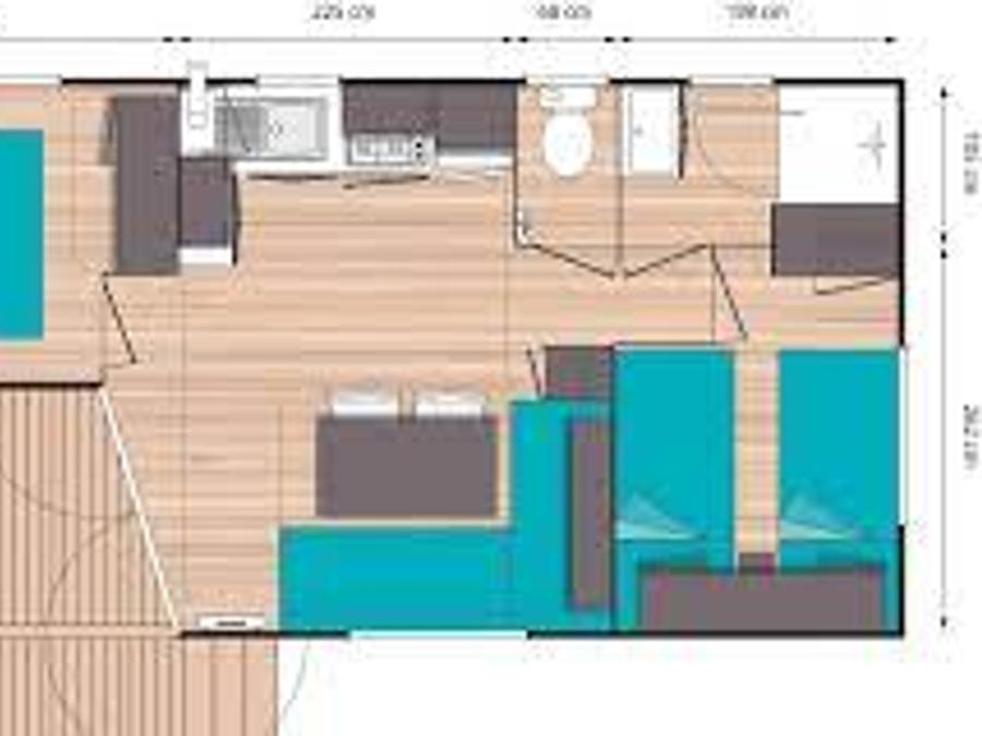 Mobilhome 5 personnes - MH2 O'HARA 784T 4/5 places 8