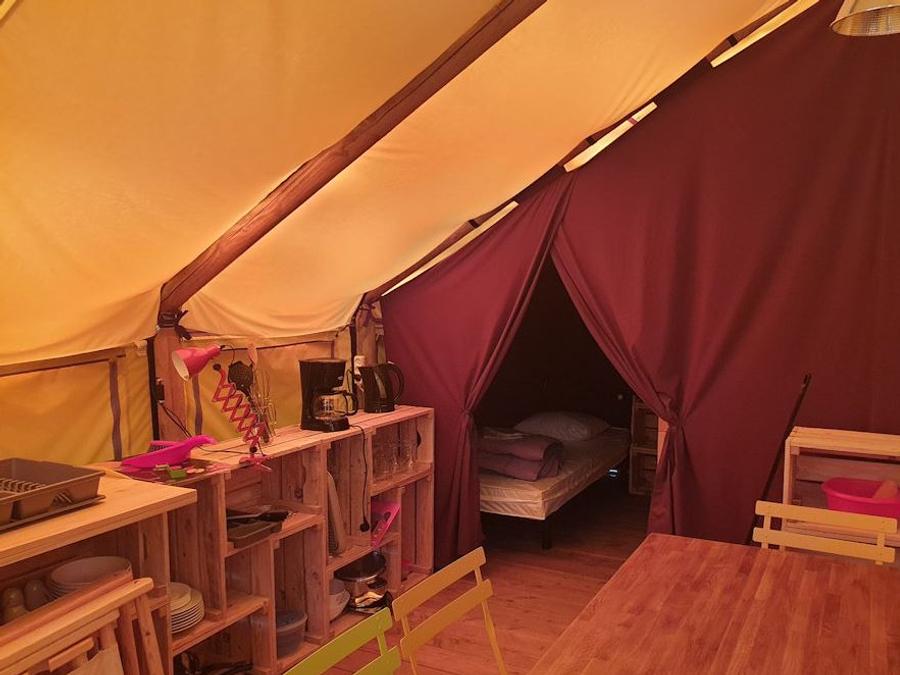 Tente en toile et en bois 7 personnes - Lodge Crusoé 2
