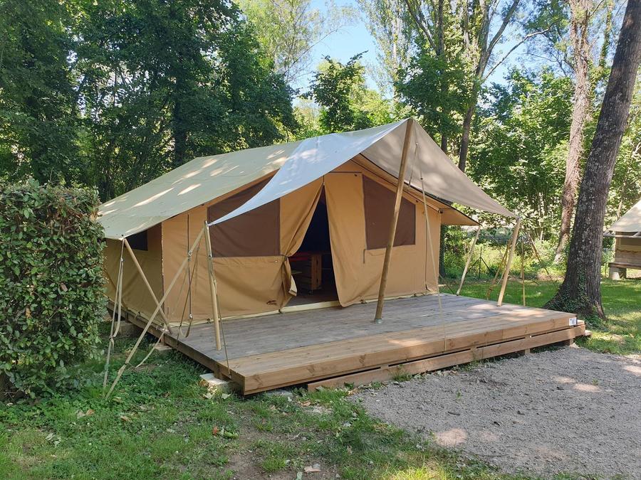 Tente en toile et en bois 5 personnes - Lodge Cabanon Classic 4