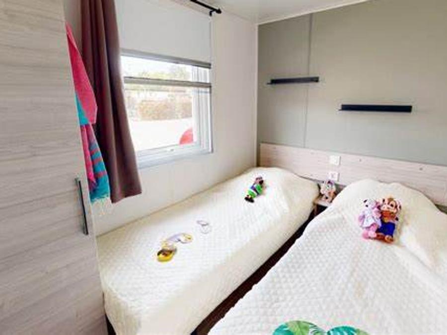 Mobilhome 6 personnes - Home-Flower Premium 30m² (3 chambres) + terrasse couverte de 16m² 3