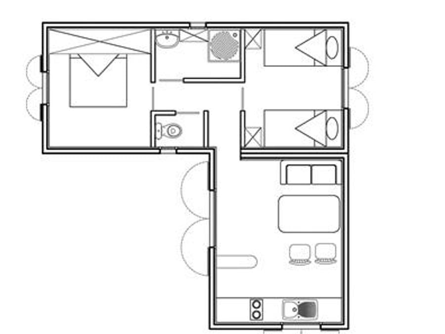 Chalet 4 personnes - Maison-Chalet 30 à 35m² CLIMATISEE 7