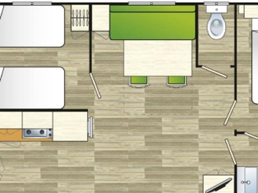 Mobilhome 4 personnes - Super Riviera Mobil-home CLIMATISE 5
