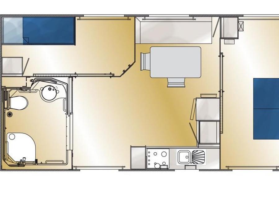Mobilhome 4 personnes - Super Riviera équipé PMR Climatisé 8