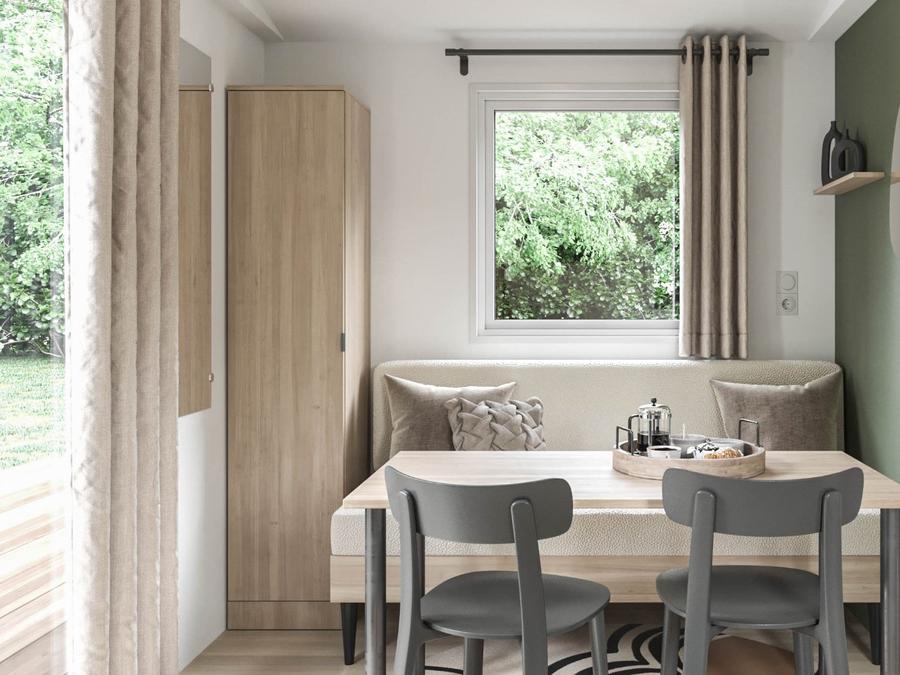 Mobilhome 2 personnes - Mobil-home P'tit Nest climatisé 3
