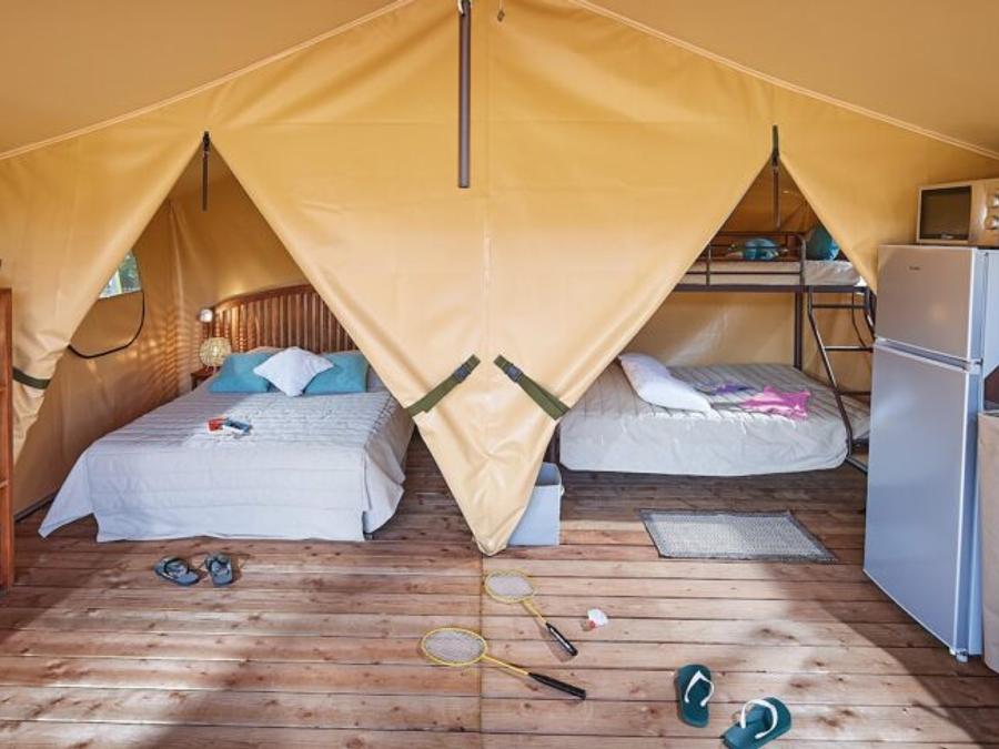 Tente en toile et en bois 5 personnes - Lodge BALI 3