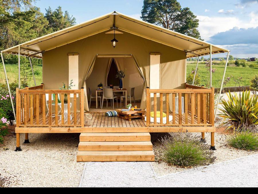 Tente 6 personnes - Modern Lodge avec sanitaires 11