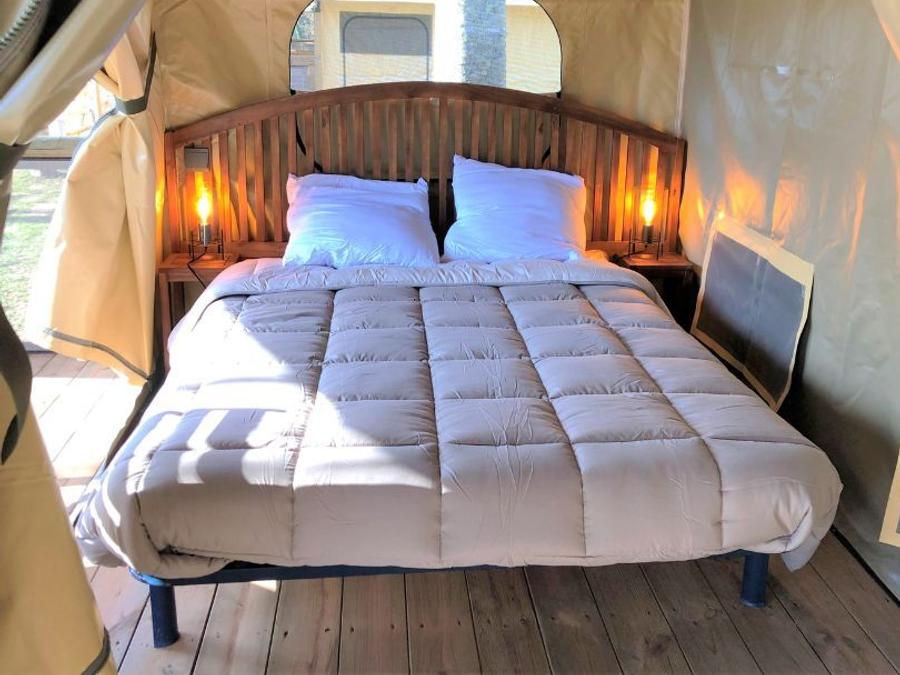 Tente en toile et en bois 5 personnes - Lodge Bali avec sanitaires 5