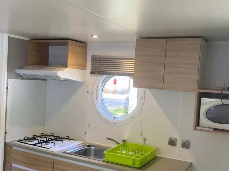 Mobilhome 4 personnes - Mobil Home Aqua 2 Chambres 4 Personnes Terrasse semi-couverte 2