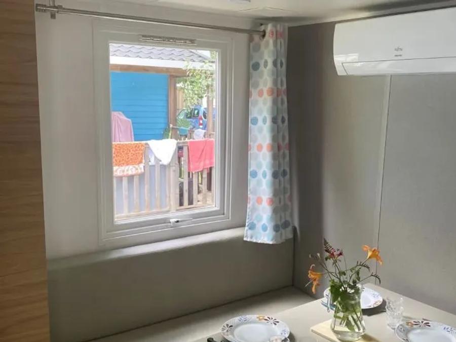 Mobilhome 4 personnes - Mobil Home Aqua 2 Chambres 4 Personnes Terrasse semi-couverte 1