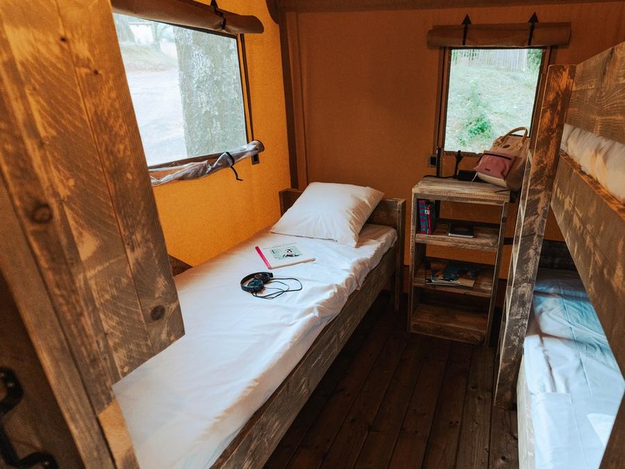 Tente en toile et en bois 5 personnes - Tente Lodge Prestige Plus 2 Ch - 5 Pers 8