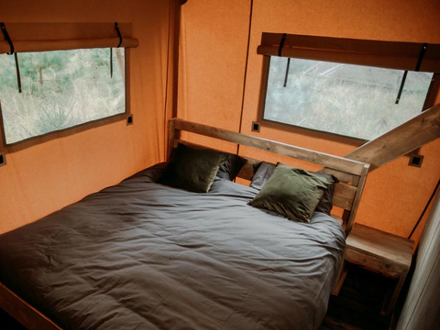 Tente en toile et en bois 5 personnes - Tente Lodge Prestige Plus 2 Ch - 5 Pers 2
