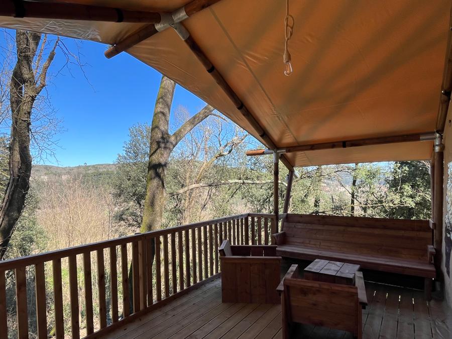 Tente en toile et en bois 5 personnes - Tente Lodge Prestige Plus 2 Ch - 5 Pers 6