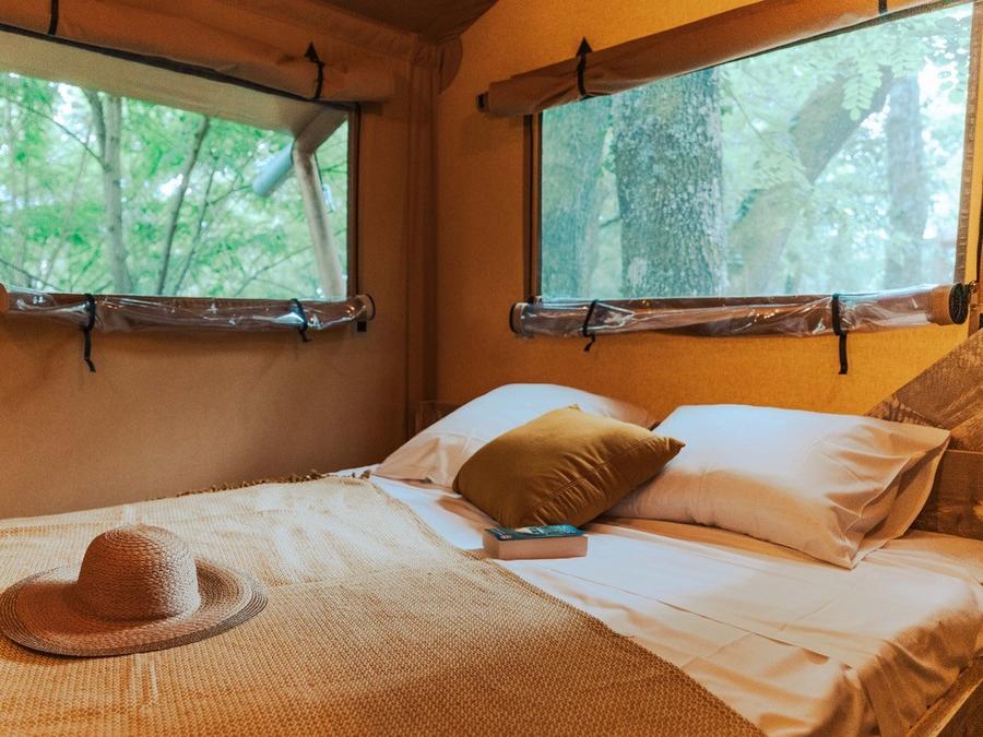 Tente en toile et en bois 5 personnes - Tente Lodge Prestige Plus 2 Ch - 5 Pers 9