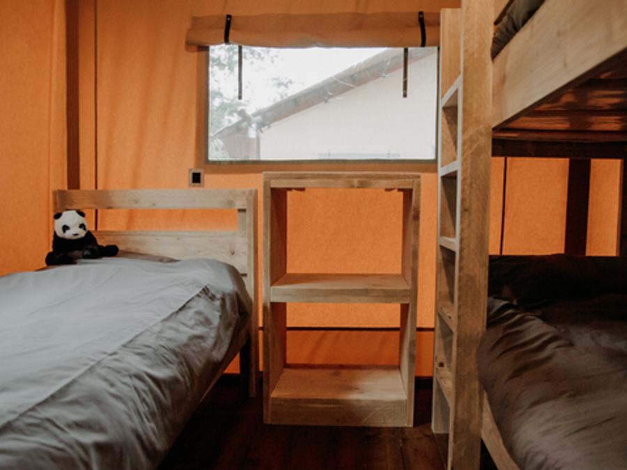 Tente en toile et en bois 5 personnes - Tente Lodge Prestige Plus 2 Ch - 5 Pers 3