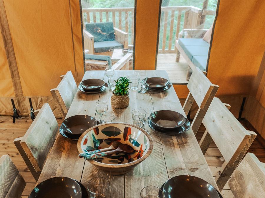 Tente en toile et en bois 5 personnes - Tente Lodge Prestige Plus 2 Ch - 5 Pers 1