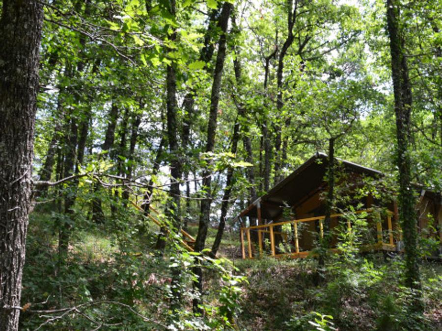 Tente en toile et en bois 4 personnes - Bamburi - 16 m² + terrasse 12 m² 2