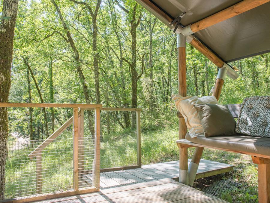 Tente en toile et en bois 3 personnes - Shimoni - 16 m² + terrasse 12 m² 10