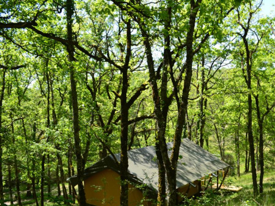 Tente en toile et en bois 3 personnes - Shimoni - 16 m² + terrasse 12 m² 4