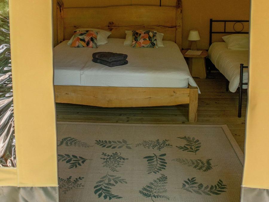 Tente en toile et en bois 3 personnes - Shimoni - 16 m² + terrasse 12 m² 12