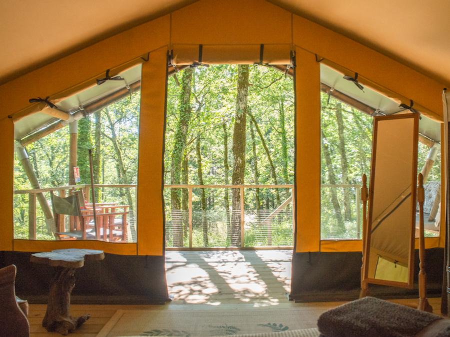 Tente en toile et en bois 3 personnes - Shimoni - 16 m² + terrasse 12 m² 13