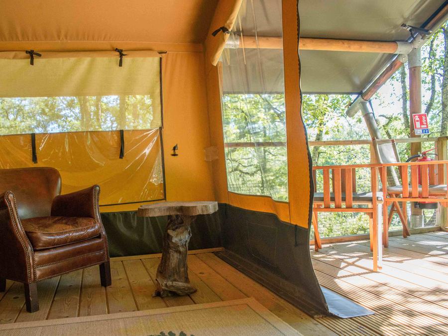 Tente en toile et en bois 3 personnes - Shimoni - 16 m² + terrasse 12 m² 7