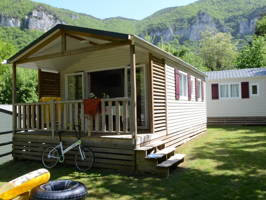 Mobilhome 4 personnes - Résidence PEYRELADE Confort 2 chambres-terrasse couverte + TV 0