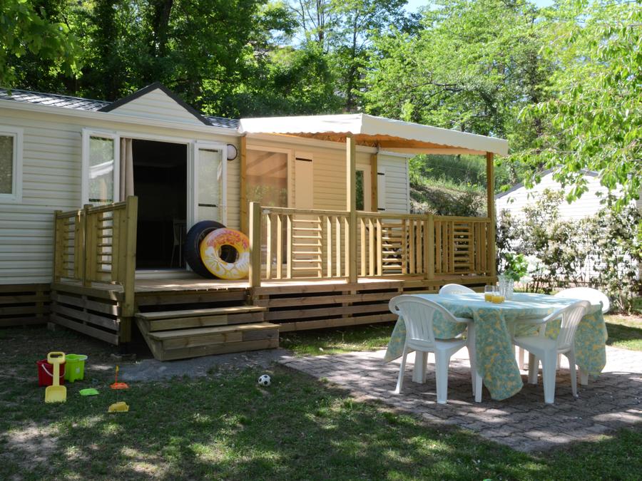 Mobilhome 6 personnes - Résidence LOUISIANE Confort 3 chambres + Terrasse semi-couverte + TV 0