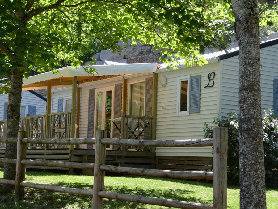 Mobilhome 6 personnes - Résidence LOUISIANE Confort 3 chambres + Terrasse semi-couverte + TV 2