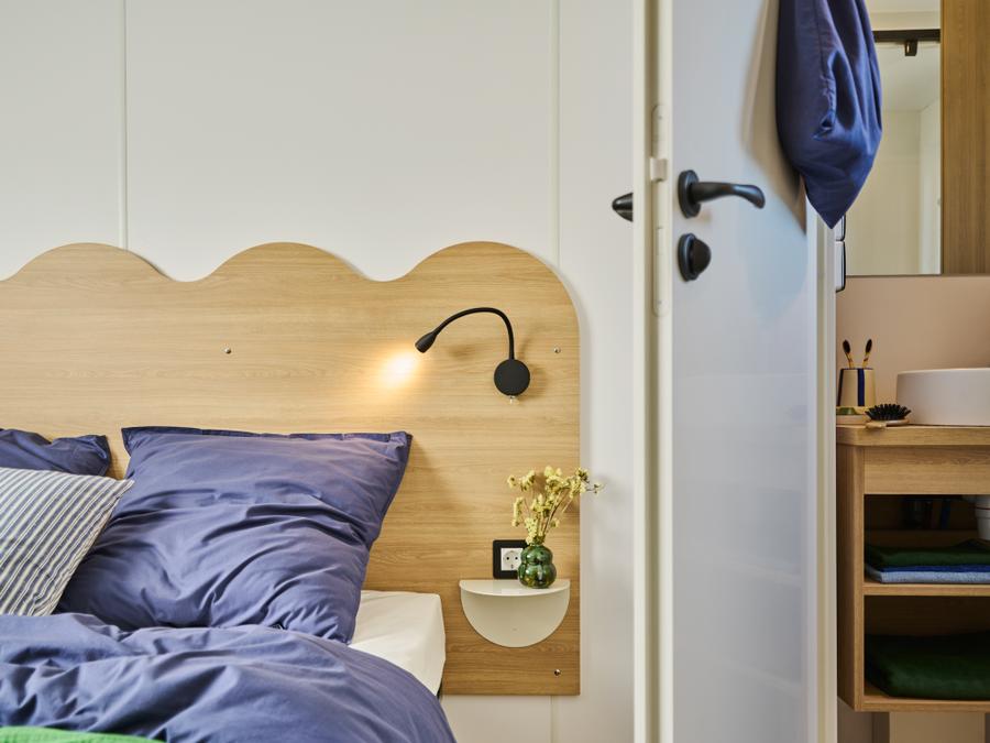 Mobilhome 6 personnes - NEW // Cottage Premium 3 chambres - 2 salles de bain + 2 WC + Terrasse semi-couverte + Clim + TV 2