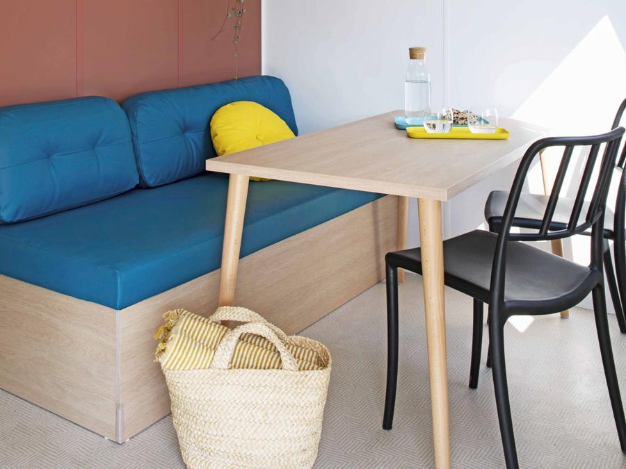 Mobilhome 3 personnes - PARADIS une chambre avec sanitaires 3