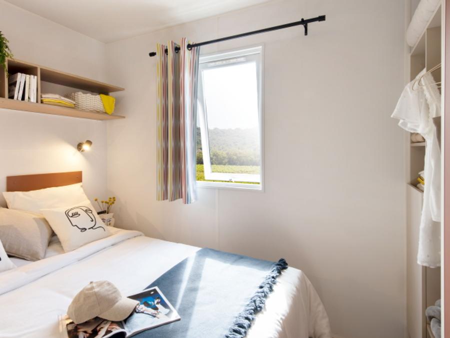 Mobilhome 3 personnes - PARADIS une chambre avec sanitaires 4