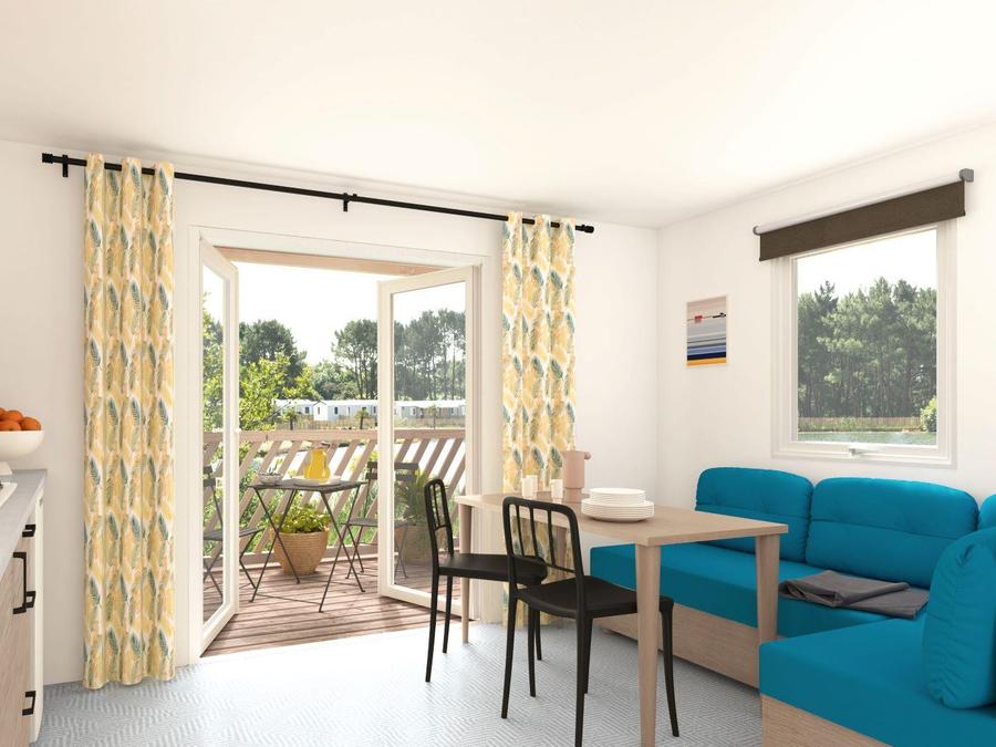 Mobilhome 4 personnes - 2 chambres Loggia Bay Confort 25m² climatisation 2