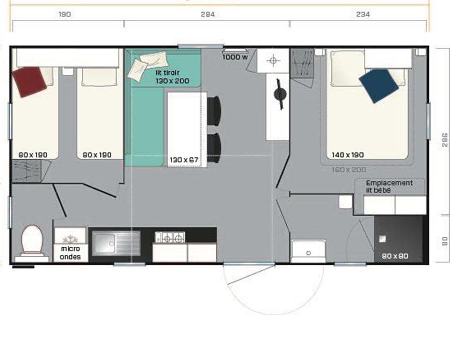 Mobilhome 5 personnes - 2 Chambres 7