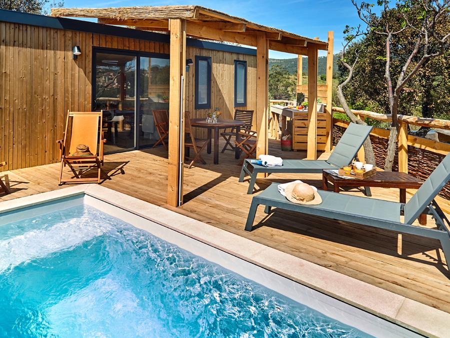 Mobilhome 6 personnes - Lodge Luxe Riviera vue mer panoramique 1