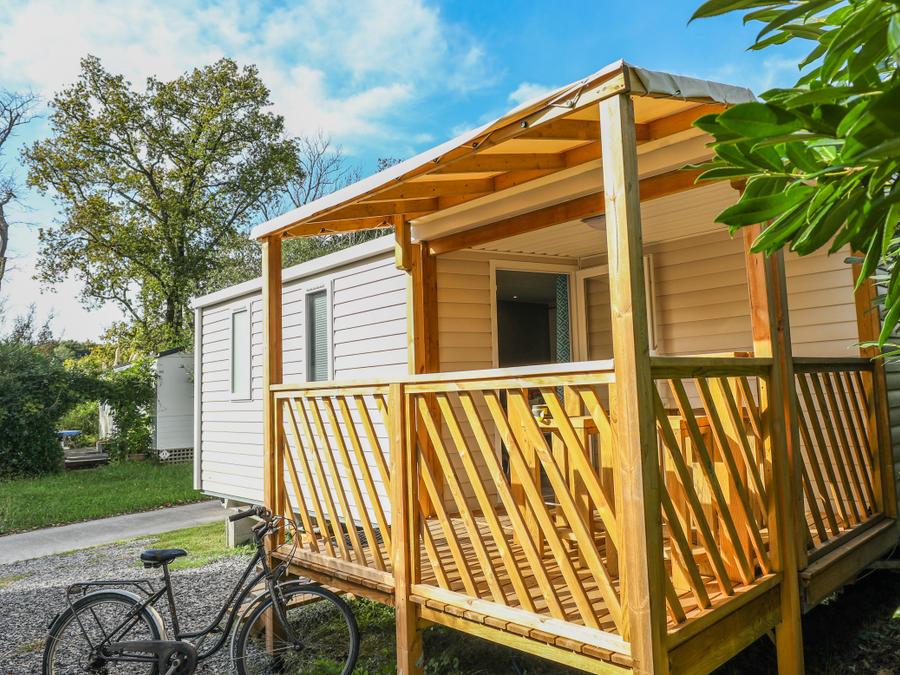 Mobilhome 4 personnes - Mobil-home Loggia Confort 30m² - 2 chambres + TV + terrasse 9