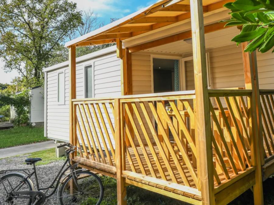 Mobilhome 4 personnes - Mobil-home Loggia Confort 30m² - 2 chambres + TV + terrasse 3