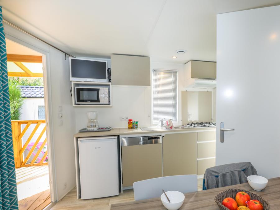 Mobilhome 4 personnes - Mobil-home Loggia Confort 30m² - 2 chambres + TV + terrasse 1