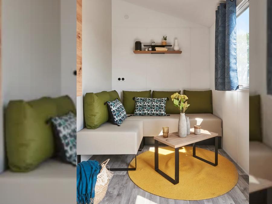 Mobilhome 4 personnes - NEW 2023// Mobil-Home Premium 27m² (2 chambres) + TV + LV + Terrasse couverte 7