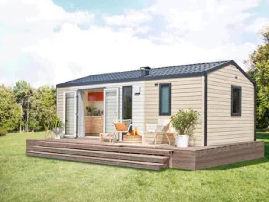 Mobilhome 4 personnes - NEW 2023// Mobil-Home Premium 27m² (2 chambres) + TV + LV + Terrasse couverte 0