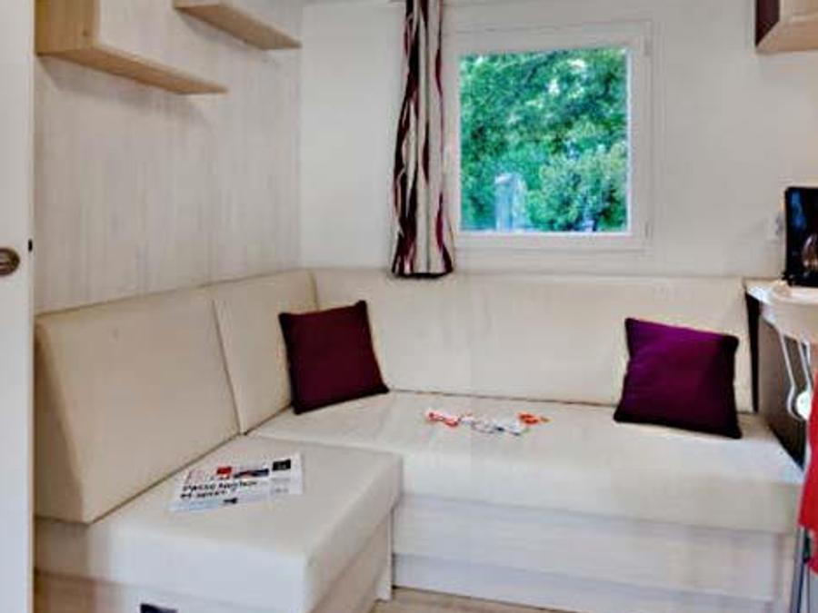 Mobilhome 5 personnes - Mobil-home Confort 32m² - 2 chambres + TV + terrasse couverte 6