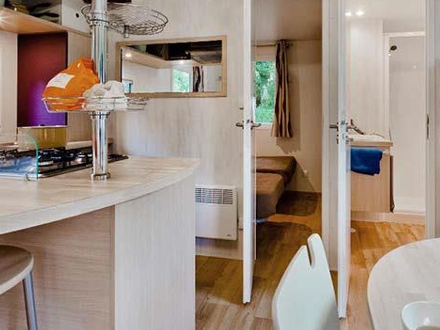 Mobilhome 5 personnes - Mobil-home Confort 32m² - 2 chambres + TV + terrasse couverte 7
