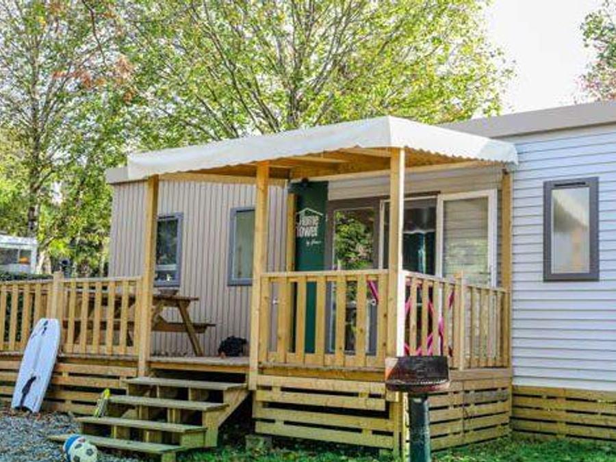 Mobilhome 6 personnes - Mobil-home Flower Premium 32m² - 3 chambres + lave vaisselle + TV + terrasse 6